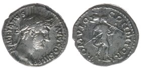 ROM Kaiserzeit
Hadrianus 117-138
Denar

HADRIANVS AVG COS III P P / ROMVLO CONDITORI
Kampmann 32.102, 3,01 Gramm, ss