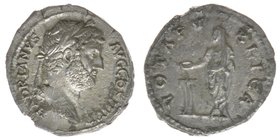 ROM Kaiserzeit Hadrianus 117-158
Denar

HADRIANVS AVG COS III P P / VOTA PVBLICA
Kampmann 32.109, 2,93 Gramm, ss/vz