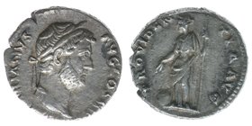 ROM Kaiserzeit 
Hadrianus 117-138
Denar
HADRIANVS AVG COS III P P / PROVIDENTIA AVG
3,10 Gramm, ss