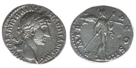 ROM Kaiserzeit 
Hadrianus 117-138
Denar
IMP CAESAR TRAIAN HADRIANVS AVG / P M TR P COS III
Kampmann 32.90, 3,20 Gramm, ss/vz