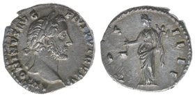 ROM Kaiserzeit
Antoninus Pius 138-161
Denar
ANTONINVS AVG PIVS P P TR P XVI / COS IIII
2,69 Gramm, vz, Kampmann 35.72