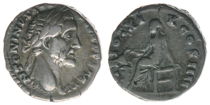 ROM Kaiserzeit
Antoninus Pius 138-161
Denar
ANTONINVS AVG PIVS P P IMP II / TR P...