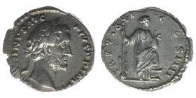 ROM  Kaiserzeit Antoninus Pius 138-161 
Denar

ANTONINVS AVG PIVS P P IMP II / TR POT XII COS IIII
Felicitas
Kampmann -, 3,22 Gramm, ss/vz, sehr selte...