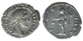 ROM Kaiserzeit
Antoninus Pius 138-161
Denar
ANTONINVS AVG PIVS P P TR P XVI / COS IIII
3,44 Gramm, ss, Kampmann 35.72