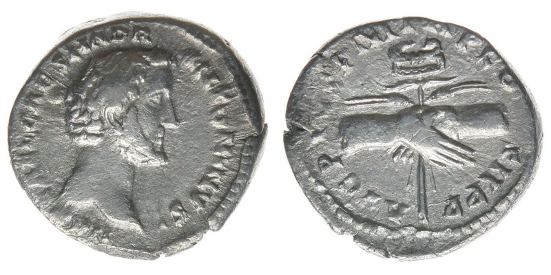 ROM Kaiserzeit Antoninus Pius 138-161
Denar
IMP T AEL CAES HADR ANTONINVS / AVG ...