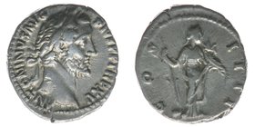 ROM Kaiserzeit 
Antoninus Pius 138-161
Denar
ANTONINVS AVG PIVS P P TR P XV / COS IIII
3,36 Gramm, ss