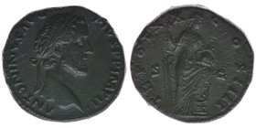 ROM Kaiserzeit Antoninus Pius 138-161
Sesterz Rom Annona
RIC 964, 23,68 Gramm, ss+, selten