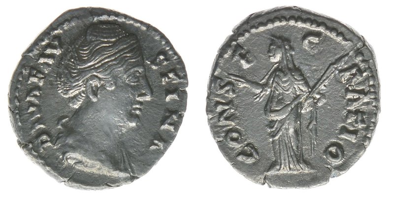 ROM Kaiserzeit Faustina Maior +141 Gattin des Antoninus Pius
Denar
DIVA FAVSTINA...