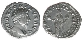ROM Kaiserzeit Marcus Aurelius 161-180
Denar
M ANTONINVS AVG / PROV DEOR TR P XVI COS III
Providentia nach links stehend
RIC 48, 3,25 Gramm, ss