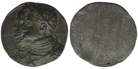 RDR Österreich Habsburg
Kaiser Maximilian II und Anna, Tochter Kaiser Karls V. 
Doppelporetrait nach links
einseitige Renaissance-Medaille ohne Jah...