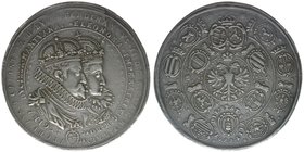 RDR Österreich/Habsburg 
Kaiser Ferdinand II. auf die Hochzeit mit Eleonora von Mantua
2 1/4 Schautaler 1622
67,58 Gramm, sehr selten, ss, reparier...