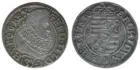 RDR Österreich/Habsburg
Ferdinand II.
3 Kreuzer 1630 Glatz
1,66 Gramm, vz