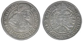 RDR Kaiser Leopold I.
6 Kreuzer 1673 SHS Breslau
3,20 Gramm, -vz