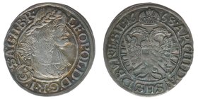 RDR Österreich Habsburg Kaiser Leopold I. 

3 Kreuzer 1668 SHS Breslau
1,46 Gramm, ss++