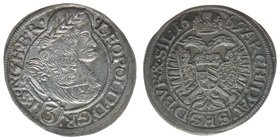 RDR Österreich Habsburg
Kaiser Leopold I.

3 Kreuzer (Groschen) 1669 SHS Breslau
Her.1538, 1,60 Gramm, vz