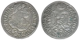 RDR Österreich Habsburg
Kaiser Leopold I.

3 Kreuzer (Groschen) 1669
1.72 Gramm, ss+