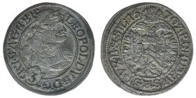 RDR Österreich Habsburg
Kaiser Leopold I.

3 Kreuzer (Groschen) 1670 SAS Breslau 
1.53 Gramm, ss+