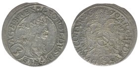 RDR Österreich Habsburg Kaiser Leopold I. 1657-1705 

3 Kreuzer 1670 Wien 
Her.1317, 1,55 Gramm, ss