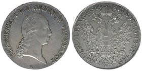 KAISERTUM ÖSTERREICH Kaiser Franz I.
Taler 1824 A
28,06 Gramm, -vz