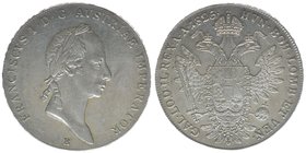 KAISERTUM ÖSTERREICH Kaiser Franz I.

Taler 1825 B
28,10 Gramm, vz