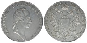 KAISERTUM ÖSTERREICH Kaiser Franz I.

Taler 1826 C
27.98 Gramm, vz++