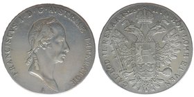 KAISERTUM ÖSTERREICH Kaiser Franz I.

Taler 1828 A
27.97 Gramm, ss