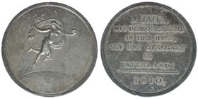 KAISERTUM ÖSTERREICH Medaille 1810
0 Jahre mit dem Ölzweig in der Hand sey uns gesegnet im Vaterland
14.22 Grmm, vz