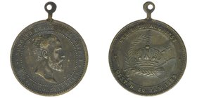 KAISERTUM ÖSTERREICH Kronprinz Rudolph
Medaille 1889
Bronze, 6,62 Gramm, vz mit Originalöse
