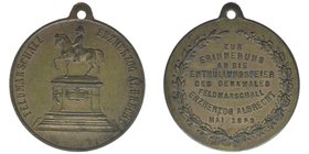 Kaisertum Österreich
Feldmarschall Erzherzog Albrecht Enthüllungsfeier des Denkmals
Medaille 1899
Messing
15.81 Gramm, vz