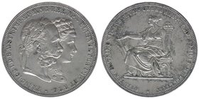 Kaisertum Österreich
Kaiser Franz Joseph I.

2 Gulden 1879 Silberhochzeit
24,72 Gramm, vz