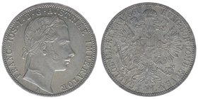 KAISERTUM ÖSTERREICH 
Kaiser Franz Joseph I.

1 Gulden 1861 A
12.36 Gramm, vz++