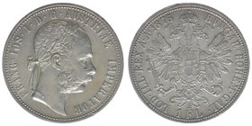 KAISERTUM ÖSTERREICH Kaiser Franz Joseph I.
1 Gulden 1875
12,30 Gramm, vz
