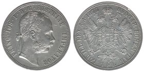 Kaisertum Österreich
Kaiser Franz Joseph I.
Gulden 1875
12,37 Gramm, -vz