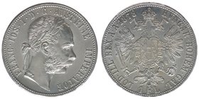 Kaisertum Österreich
Kaiser Franz Joseph I.
Gulden 1878
12,38 Gramm, vz