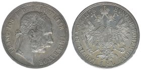 KAISERTUM ÖSTERREICH Kaiser Franz Joseph I.

1 Gulden 1878
12.39 Gramm, vz