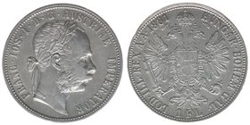 Kaisertum Österreich
Kaiser Franz Joseph I.
1 Gulden 1881
12,32 Gramm, ss+