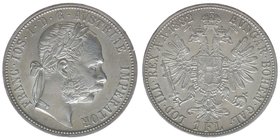 KAISERTUM ÖSTERREICH Kaiser Franz Joseph I.
1 Gulden 1882
12,32 Gramm, vz++