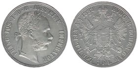 Kaisertum Österreich
Kaiser Franz Joseph I.
Gulden 1882
12,41 Gramm, vz