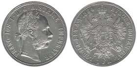 Kaisertum Österreich
Kaiser Franz Joseph I.
Gulden 1884
12,37 Gramm, ss/vz