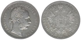 Kaisertum Österreich
Kaiser Franz Joseph I.
Gulden 1886
12,37 Gramm, vz