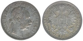 KAISERTUM ÖSTERREICH Kaiser Franz Joseph I.
1 Gulden 1887
12.31 Gramm, vz