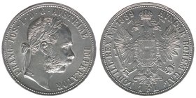 Kaisertum Österreich
Kaiser Franz Joseph I.
Gulden 1889
12,39 Gramm, vz