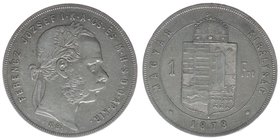 Kaisertum Österreich-Ungarn
Kaiser Franz Joseph I.
Forint 1878 KB
12,30 Gramm, ss