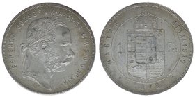 Kaisertum Österreich-Ungarn
Kaiser Franz Joseph I.
1 Forint 1878 KB
12,36 Gramm, ANK 93, ss+