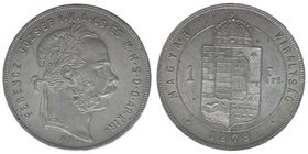 Kaisertum Österreich - Ungarn
Kaiser Franz Joseph I.
1 Forint 1879 KB
12,37 Gramm, vz/stfr