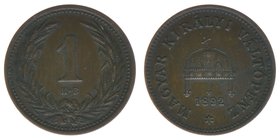Kaisertum Österreich - Ungarn
1 Filler 1892 KB
selten, 1,68 Gramm, -vz