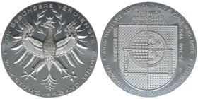 Österreich 2. Republik
Verdienstmedaille 1980 Volkstumsverband
Silber, 46mm, 51,36 Gramm, stfr