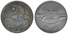 Österreich 2. Republik
Silbermedaille auf die Kaiserproklamation in Carnuntum 193 BC
900 Silber, 13,03 Gramm, vz