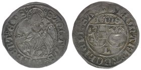 Erzbistum Salzburg Leonhard von Keutschach 1495-1519
4 Kreuzer – Batzen 1500

Zöttl 60,  Probszt 99 
3,10 Gramm, ss+