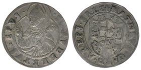 Erzbistum Salzburg
Matthäus Lang von Wellenburg 1519-1540


2 Kreuzer – Halbbatzen 1533
Typ 1
Zöttl 282, Probszt 271, BR 74, 1,91 Gramm, ss